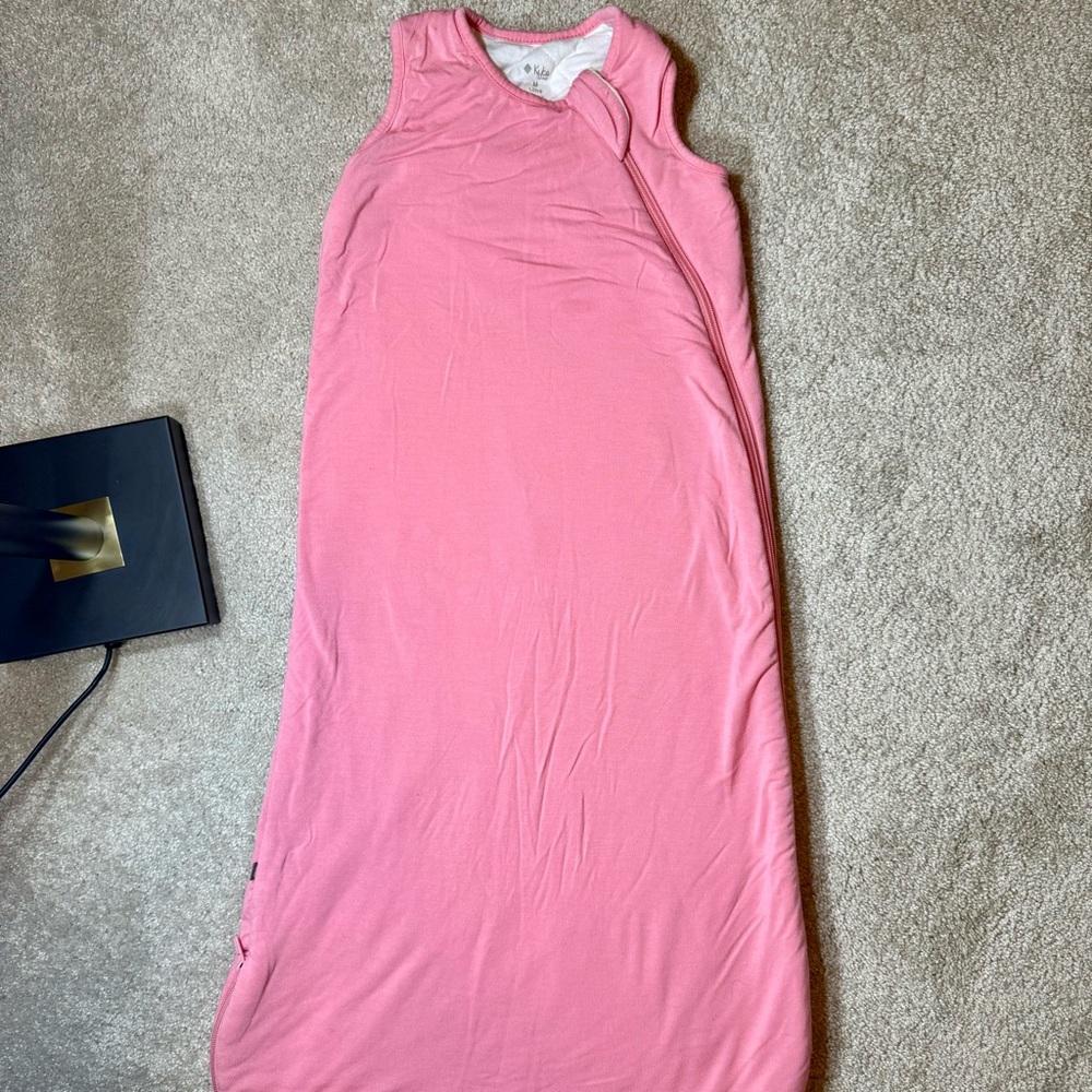 KYTE Baby bamboo Pink Sleep Sack M 1.0 tog Guava Apple Blossom